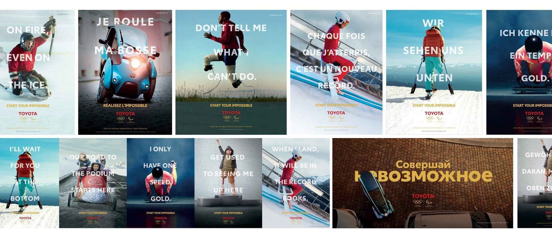 Toyota Good Odds — print campaign overview